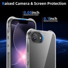 Case For iPhone 17e 17Air Pro Max/ 16e Clear Silicone Soft Slim Shockproof Cover