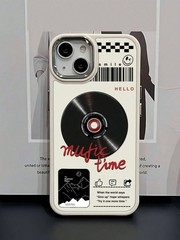 Multicolor Vinyl Record Music Time Phone Case For iPhone 7 To 17 Pro Max