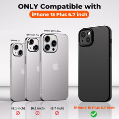 Designed for Iphone 15 plus Case,Premium Liquid Silicone with [Soft Anti-Scratch