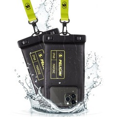 Waterproof Phone Pouch 2 Pack IP68 Floating Case Lanyard Pelican Marine Regular