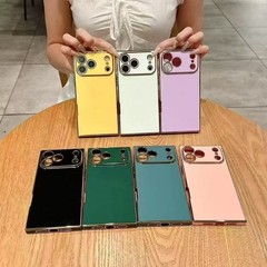 Electroplated Solid Color Case Cover For iPhone 15 Pro Max 14 13 12 XR 7