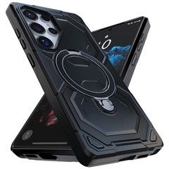 Black Shockproof For Samsung Galaxy S22 Ultra 5G Hybrid Case Rubber Ring Cover