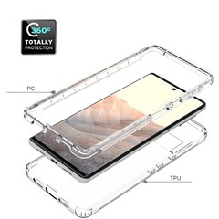 For Google Pixel 8 Pro 7 Pro 7A Clear Case Shockproof Hybrid Protective Cover