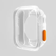 For Apple Watch 9/8/7/6/5/4/SE Case Aluminum Frame Soft TPU Cover 45/44/41/40mm