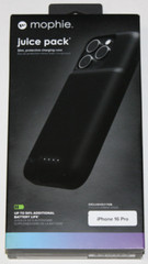 Mophie Juice Pack Battery Case for Apple iPhone 16 Pro – Black GENUINE NEW