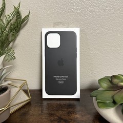 NEW Genuine Apple Silicone Case for Apple (iPhone 12 Pro Max) w/ MagSafe Black