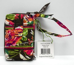 Vera Bradley Carry It All Wristlet ENGLISH ROSE – NWT