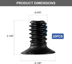 Screws Replacement Compatible with Ridge Wallets for Men, 22 Pcs Upgraded Wallet