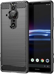 Slim Case for Sony Xperia Pro-I, TPU Shock Absorption Full Protective Carbon Fib