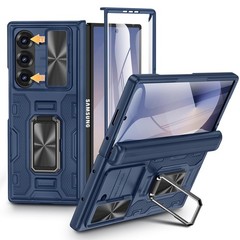 for Samsung Fold 6 Case with Slide Cover & Hinge Protection, Screen Protector…