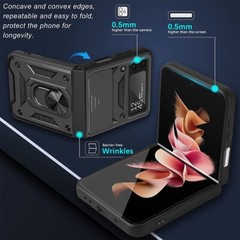 Case For Samsung Galaxy Z Flip 3 5G Heavy Duty Shockproof Tough Slide Camera