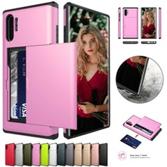 For Samsung Galaxy S24 S23 Ultra S22Plus S21 Note20 Card Slot Holder Wallet Case
