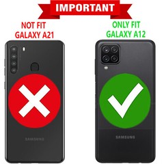 For Samsung Galaxy A12 Case Phone Cover Glitter Bling +Tempered Glass Protector