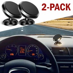 2PC Universal Magnetic Car Mount Cell Phone Holder Stand For iPhone Samsung GPS
