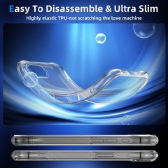 Case For iPhone 17e 17Air Pro Max/ 16e Clear Silicone Soft Slim Shockproof Cover