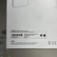 APPLE Polycarbonate IPhone 12 Pro Max MagSafe Case Clear MHLN3ZM/A (Return)