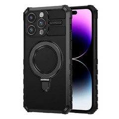 For Apple iPhone 16 Pro Case 6.3 Mag Safe Shockproof Ring Kickstand Cover Screen