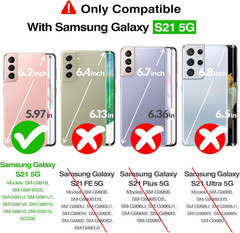 for Samsung Galaxy S21 Case, Compatible with Magsafe, Translucent Frosted Silky