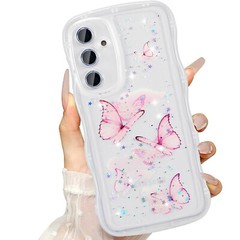 Fr Samsung S25 Ultra S24 S23 S22 S21 S20 FE Glitter Sparkle Bling Butterfly Case