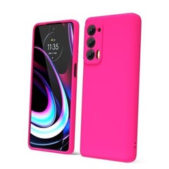 for Motorola/Edge 2021 5G UW Phone Case Liquid Moto Edge 2021 Hot Pink