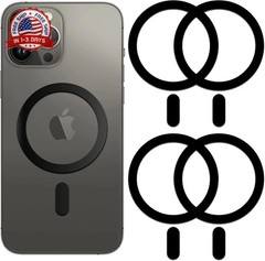 Metal Ring Compatible with MagSafe Sticker Designed for iPhone 12~17, Circle Mag