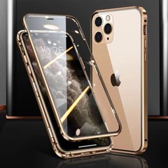 Double Tempered Glass 360° Magnetic Case For iPhone 17e 16 Pro Max 15 14 13 12