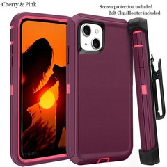 For iphone 14 | 14 plus Case Cover w/Screen & Clip fit Otterbox Defender