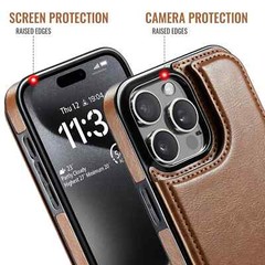 Wallet Case for iPhone 16 15 14 13 12 11 Pro Max 7 8 SE with Screen Protector