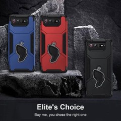For Asus ROG Phone 7 Case Drop Protection Durable Cover Built in Kickstand Blue