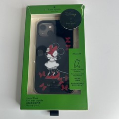 Kate Spade Minnie Mouse Red Bow Iphone 14 Liquid Case Damage Box