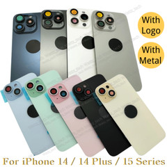 For iPhone 14/15/16/17 Pro Back Glass Housing Battery Cover Door Replacement Lot