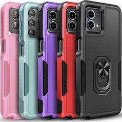 For Motorola Moto G Play 2024/G Power 5G Case Phone Cover Stand + Tempered Glass