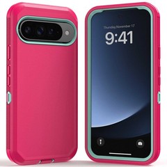 For Google Pixel 9 10 Pro XL 5G Case Hybrid Rugged Phone Cover / Tempered Glass