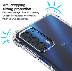 for Moto Edge 2021 Case,Moto Edge 5G UW Case Clear Transparent Flower Reinfor…