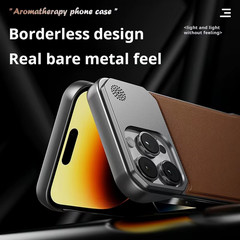 Business Aromatherapy Leather Case for Iphone 17 AirPro Max for Magsafe Magnetic