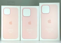 OEM Apple Silicone Case With MagSafe iPhone 13 / 13 Pro / 13 Pro Max -Chalk Pink