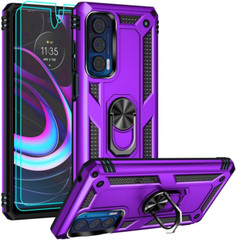 Motorola Moto Edge 2021 Case, Moto Edge 5G UW Case with HD Screen Protectors, An