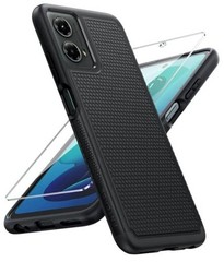 for Motorola Moto G-5G-2024 Case: Dual Layer Heavy for Moto G 5G 2024 Black