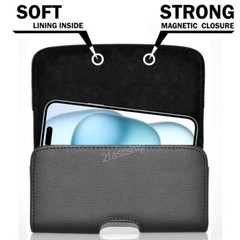 For iPhone 14 14 Plus 14 Pro 14 Pro Max Leather Case Belt Clip Holster Pouch