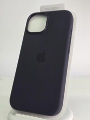 Genuine Apple iPhone 15 Silicone Case w/Magsafe – Black – Open-Box
