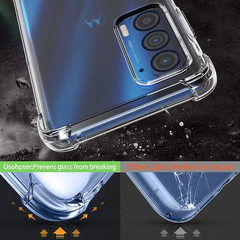 for Moto Edge 2021 Case,Moto Edge 5G UW Case Clear Transparent Flower Reinfor…