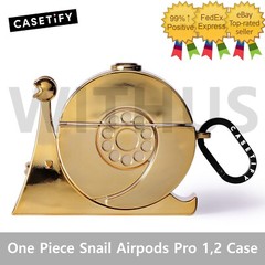 CASETiFY One Piece Golden Transponder Snail 3D AirPods Pro 1st/2nd Gen Case