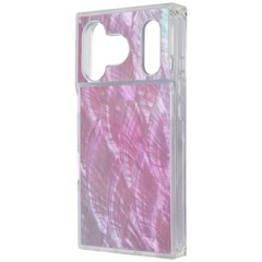 Flaunt Square Case for MagSafe for Apple iPhone 17 Pro – Pink Mother of Pearl