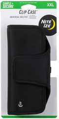 Nite Ize Clip Case Horizontal Universal Phone Holster, XXL – Black