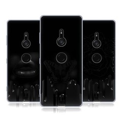 HEAD CASE DESIGNS BLACK DRIP SOFT GEL CASE FOR SONY PHONES 1