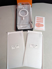 TAURI Clear Magnetic Wireless Charging Case + Screen Protector, iPhone 15 Pro M…