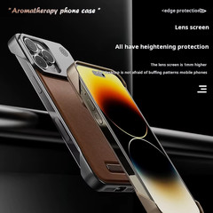 Business Aromatherapy Leather Case for Iphone 17 AirPro Max for Magsafe Magnetic