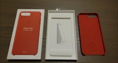 OEM Genuine Apple iPhone 7 Plus Leather Case Product Red