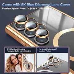 For Samsung Galaxy S24 Ultra Plus Clear Case Magnetic Mag Safe Plating Cover