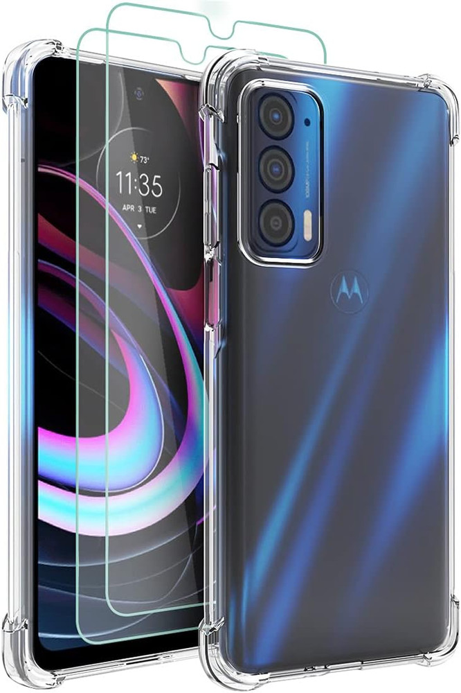 for Moto Edge 2021 Case,Moto Edge 5G UW Case Clear Transparent Flower Reinfor…